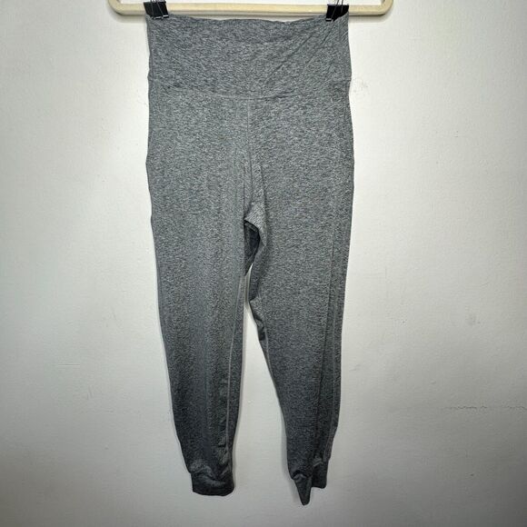 Heathered Gray Harem Fit High Waist ActiveFlex Jogger Pants Side Pockets S - Picture 15 of 16